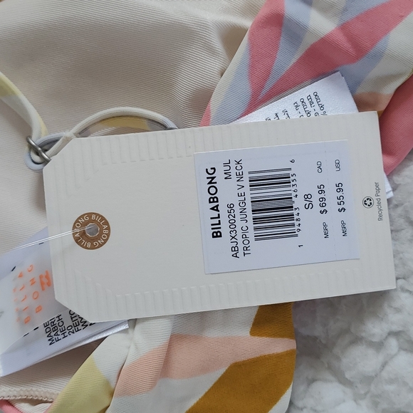 Billabong Tropic Jungle V-Neck Cami Bikini Top - Picture 4 of 13
